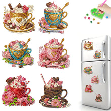 Load image into Gallery viewer, 6Pcs Acrylic Christmas Animals Diamond Art Magnets Decals for Fridge Whiteboards

