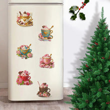 Load image into Gallery viewer, 6Pcs Acrylic Christmas Animals Diamond Art Magnets Decals for Fridge Whiteboards
