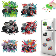 Load image into Gallery viewer, 6Pcs Acrylic Christmas Animals Diamond Art Magnets Decals for Fridge Whiteboards
