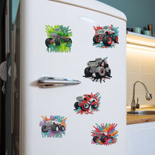 Load image into Gallery viewer, 6Pcs Acrylic Christmas Animals Diamond Art Magnets Decals for Fridge Whiteboards
