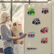 Load image into Gallery viewer, 6Pcs Acrylic Christmas Animals Diamond Art Magnets Decals for Fridge Whiteboards
