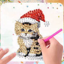 Load image into Gallery viewer, 6Pcs Acrylic Christmas Animals Diamond Art Magnets Decals for Fridge Whiteboards
