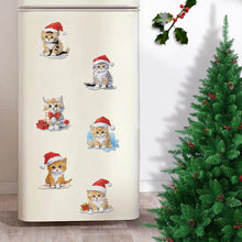 Load image into Gallery viewer, 6Pcs Acrylic Christmas Animals Diamond Art Magnets Decals for Fridge Whiteboards
