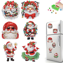 Load image into Gallery viewer, 6Pcs Acrylic Christmas Animals Diamond Art Magnets Decals for Fridge Whiteboards
