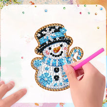 Load image into Gallery viewer, 6Pcs Acrylic Christmas Animals Diamond Art Magnets Decals for Fridge Whiteboards
