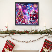 Load image into Gallery viewer, Diamond Painting - Full Round - Santa Claus and dreamy starry sky (40*40CM)
