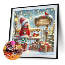 Load image into Gallery viewer, Diamond Painting - Full Round - Christmas girl (40*40CM)
