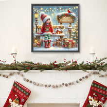 Load image into Gallery viewer, Diamond Painting - Full Round - Christmas girl (40*40CM)
