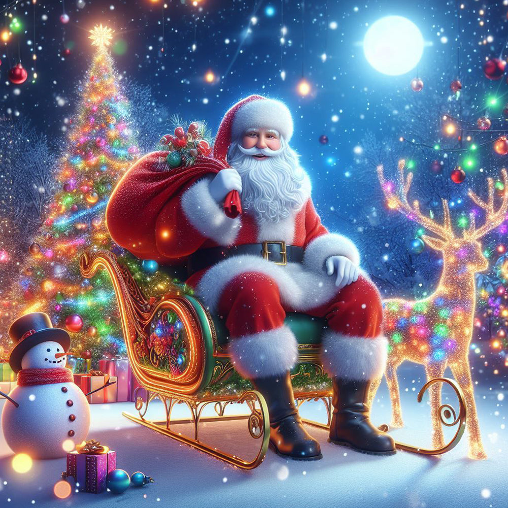 Diamond Painting - Full Round - Santa Claus (40*40CM)