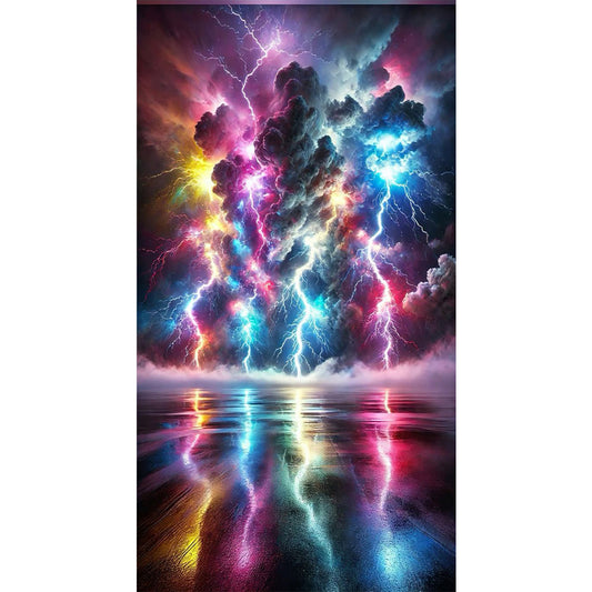 Diamond Painting - Full Round - Colorful lightning (40*70CM)
