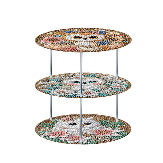 3 Tier Acrylic Special Shape Cross Lily Crystal Display Rack Kit for Adults Kids