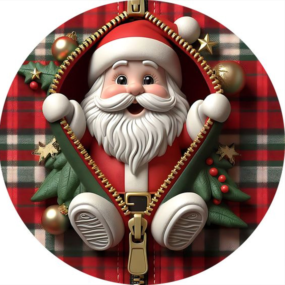 Diamond Painting - Full Round - Santa Claus (30*30CM)
