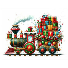 Load image into Gallery viewer, Diamond Painting - Full Square - Christmas gift train (40*30CM)
