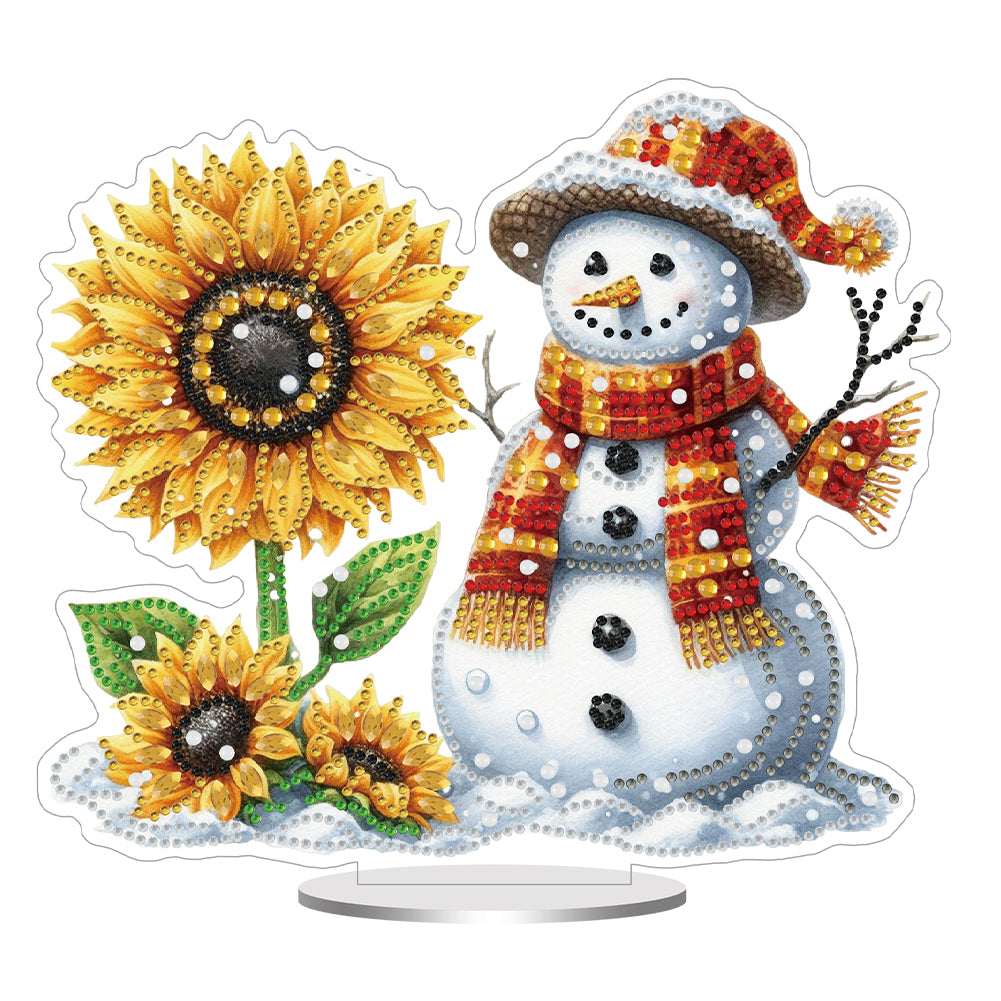 Acrylic Special Shaped Christmas Diamond Painting Desktop Decorations for Adults