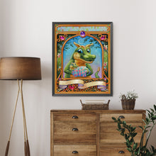 Load image into Gallery viewer, AB Diamond Painting - Full Round - Green dragon mother and child (40*50CM)
