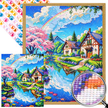 Load image into Gallery viewer, AB Diamond Painting - Full Round - Town by the stream (40*50CM)
