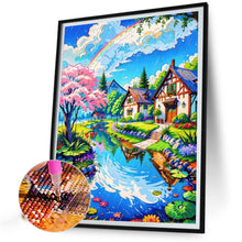 Load image into Gallery viewer, AB Diamond Painting - Full Round - Town by the stream (40*50CM)
