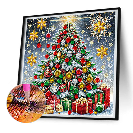 Diamond Painting - Partial Special Shaped - Celebrate Christmas (30*30CM)
