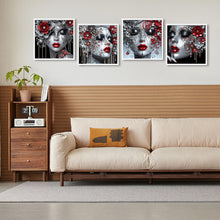 Load image into Gallery viewer, 4pcs Partial Special Diamond Painting Set - Elegant lady (40*40CM)
