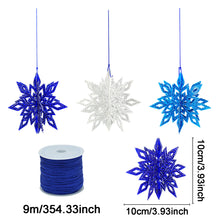 Load image into Gallery viewer, PET Special Shaped Snowflake 5D DIY Diamond Art Hanging Decorations for Beginner
