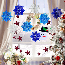 Load image into Gallery viewer, PET Special Shaped Snowflake 5D DIY Diamond Art Hanging Decorations for Beginner
