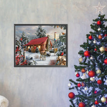 Load image into Gallery viewer, Diamond Painting - Full Square - House in the snow (40*50CM)
