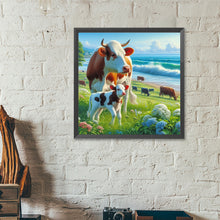 Load image into Gallery viewer, Diamond Painting - Full Round - Cow (40*40CM)
