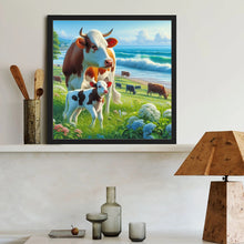 Load image into Gallery viewer, Diamond Painting - Full Round - Cow (40*40CM)
