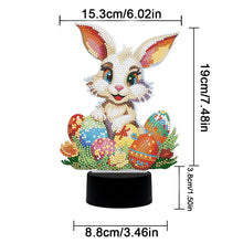 Load image into Gallery viewer, Easter Bunny Eggs DIY Diamonds Painting Table Lamp Diamond Art Light Ornaments
