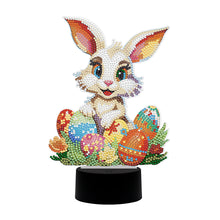 Load image into Gallery viewer, Easter Bunny Eggs DIY Diamonds Painting Table Lamp Diamond Art Light Ornaments
