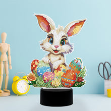 Load image into Gallery viewer, Easter Bunny Eggs DIY Diamonds Painting Table Lamp Diamond Art Light Ornaments
