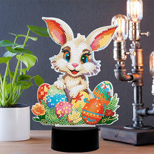 Load image into Gallery viewer, Easter Bunny Eggs DIY Diamonds Painting Table Lamp Diamond Art Light Ornaments
