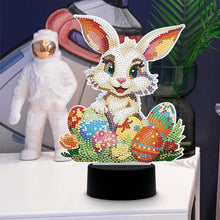 Load image into Gallery viewer, Easter Bunny Eggs DIY Diamonds Painting Table Lamp Diamond Art Light Ornaments
