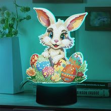 Load image into Gallery viewer, Easter Bunny Eggs DIY Diamonds Painting Table Lamp Diamond Art Light Ornaments
