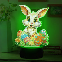 Load image into Gallery viewer, Easter Bunny Eggs DIY Diamonds Painting Table Lamp Diamond Art Light Ornaments
