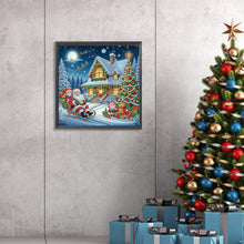 Load image into Gallery viewer, Diamond Painting - Full Round - House with Christmas atmosphere (30*30CM)
