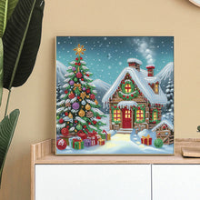 Load image into Gallery viewer, Diamond Painting - Full Round - House with Christmas atmosphere (30*30CM)
