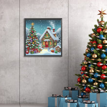 Load image into Gallery viewer, Diamond Painting - Full Round - House with Christmas atmosphere (30*30CM)
