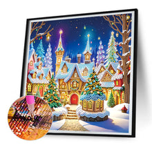 Load image into Gallery viewer, Diamond Painting - Full Round - House with Christmas atmosphere (30*30CM)
