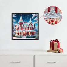 Load image into Gallery viewer, Diamond Painting - Full Round - House with Christmas atmosphere (30*30CM)
