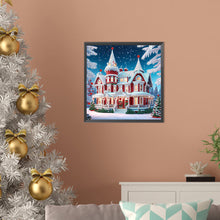 Load image into Gallery viewer, Diamond Painting - Full Round - House with Christmas atmosphere (30*30CM)
