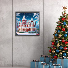 Load image into Gallery viewer, Diamond Painting - Full Round - House with Christmas atmosphere (30*30CM)
