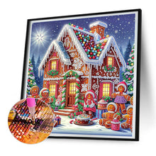 Load image into Gallery viewer, Diamond Painting - Full Round - House with Christmas atmosphere (30*30CM)
