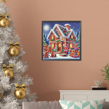 Load image into Gallery viewer, Diamond Painting - Full Round - House with Christmas atmosphere (30*30CM)
