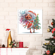 Load image into Gallery viewer, Diamond Painting - Partial Special Shaped - Santa Claus grandmother (30*30CM)
