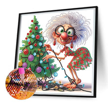Load image into Gallery viewer, Diamond Painting - Partial Special Shaped - Santa Claus grandmother (30*30CM)

