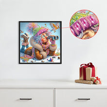 Load image into Gallery viewer, Diamond Painting - Partial Special Shaped - Santa Claus grandmother (30*30CM)

