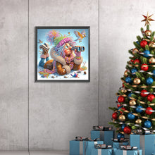 Load image into Gallery viewer, Diamond Painting - Partial Special Shaped - Santa Claus grandmother (30*30CM)
