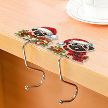Load image into Gallery viewer, 2Pcs Xmas Puppy DIY Diamond Painting Countertop Hooks for Home Office Decor
