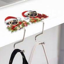 Load image into Gallery viewer, 2Pcs Xmas Puppy DIY Diamond Painting Countertop Hooks for Home Office Decor
